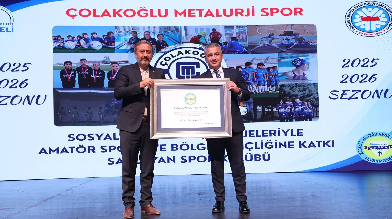 Gençliğe ve Amatör Spora Verdiği Destek Ödülle Taçlandı